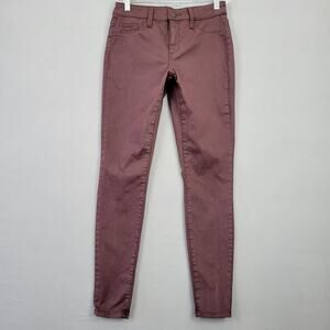 Universal Thread Purple Brandywine Jegging Stretch High Rise Skinny Women Size 0